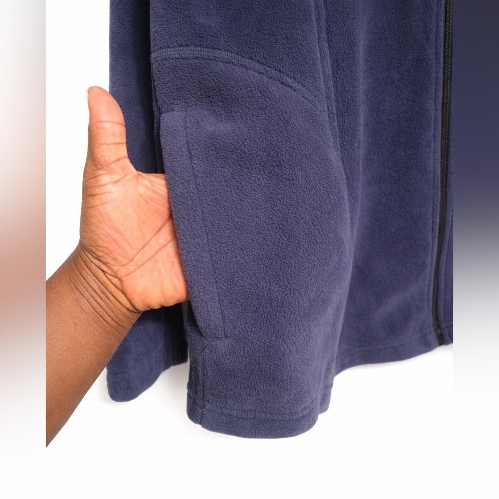 Preswick & Moore Full Zip Fleece Jacket Deep Navy Men’s Cozy Layer Size Medium - Picture 4 of 9